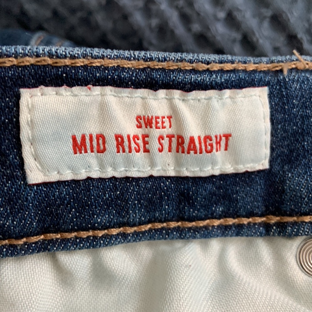 Lucky Brand Sweet Mid Rise Straight Blue Denim Jeans - Picture 7 of 8